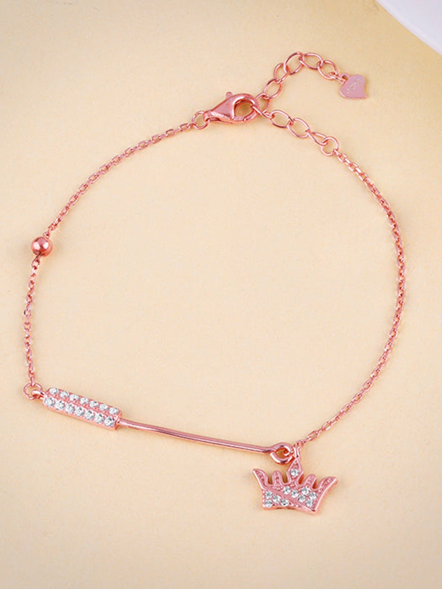 Rose Gold Crown Bracelet