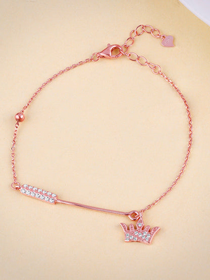 Rose Gold Crown Bracelet