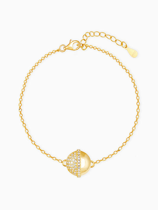 Golden Beads of Love Bracelet