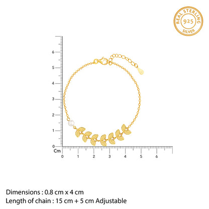 Golden Leaves Bracelet
