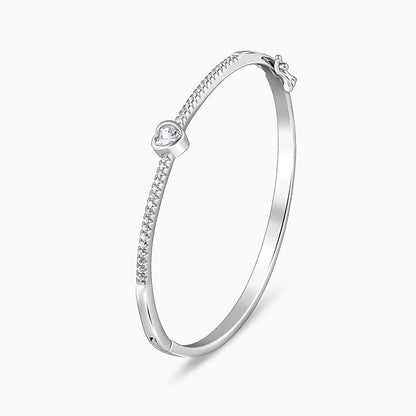 Silver Aww So Cute Bangle Bracelet
