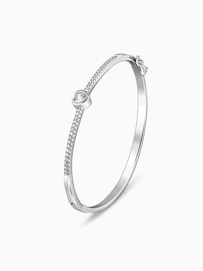Silver Aww So Cute Bangle Bracelet