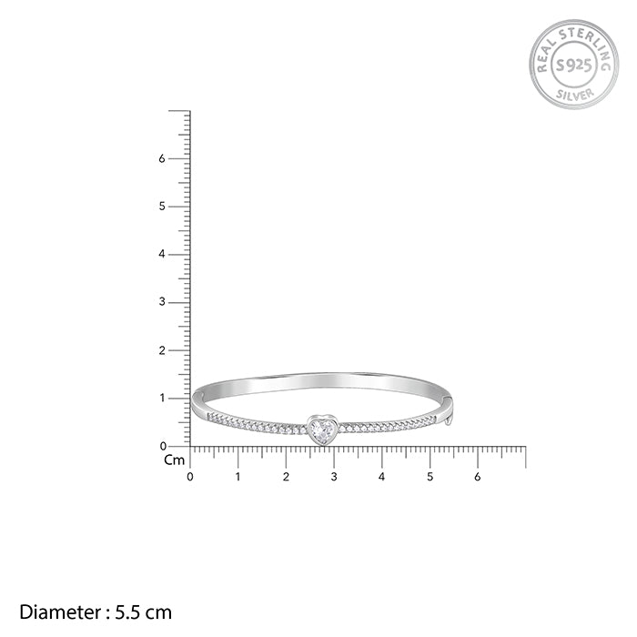 Silver Aww So Cute Bangle Bracelet- silver bracelet for women
