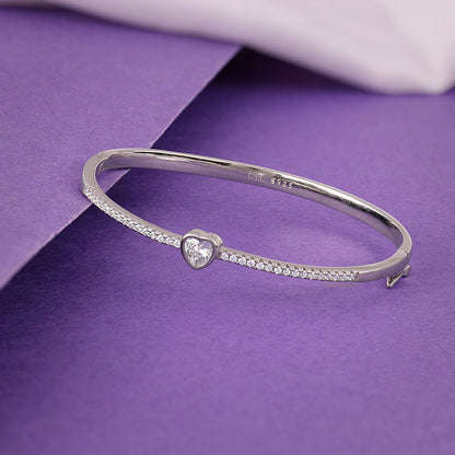 Silver Aww So Cute Bangle Bracelet
