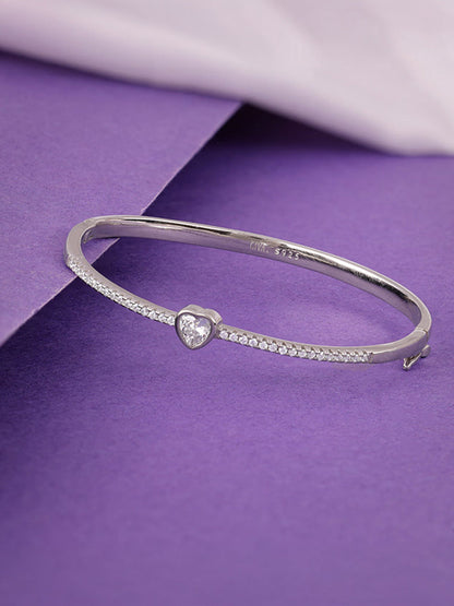 Silver Aww So Cute Bangle Bracelet