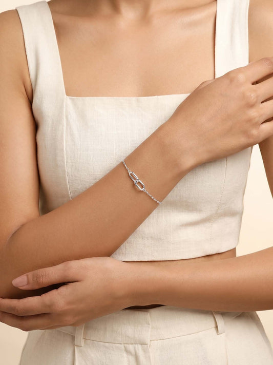 Silver Continuity Bracelet