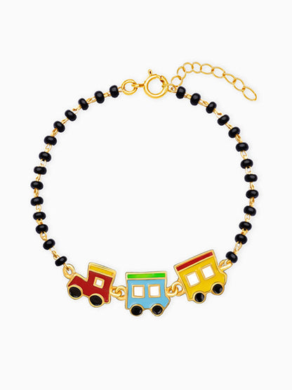 Golden Choo Choo Train Infant Bracelet (0-18 months)