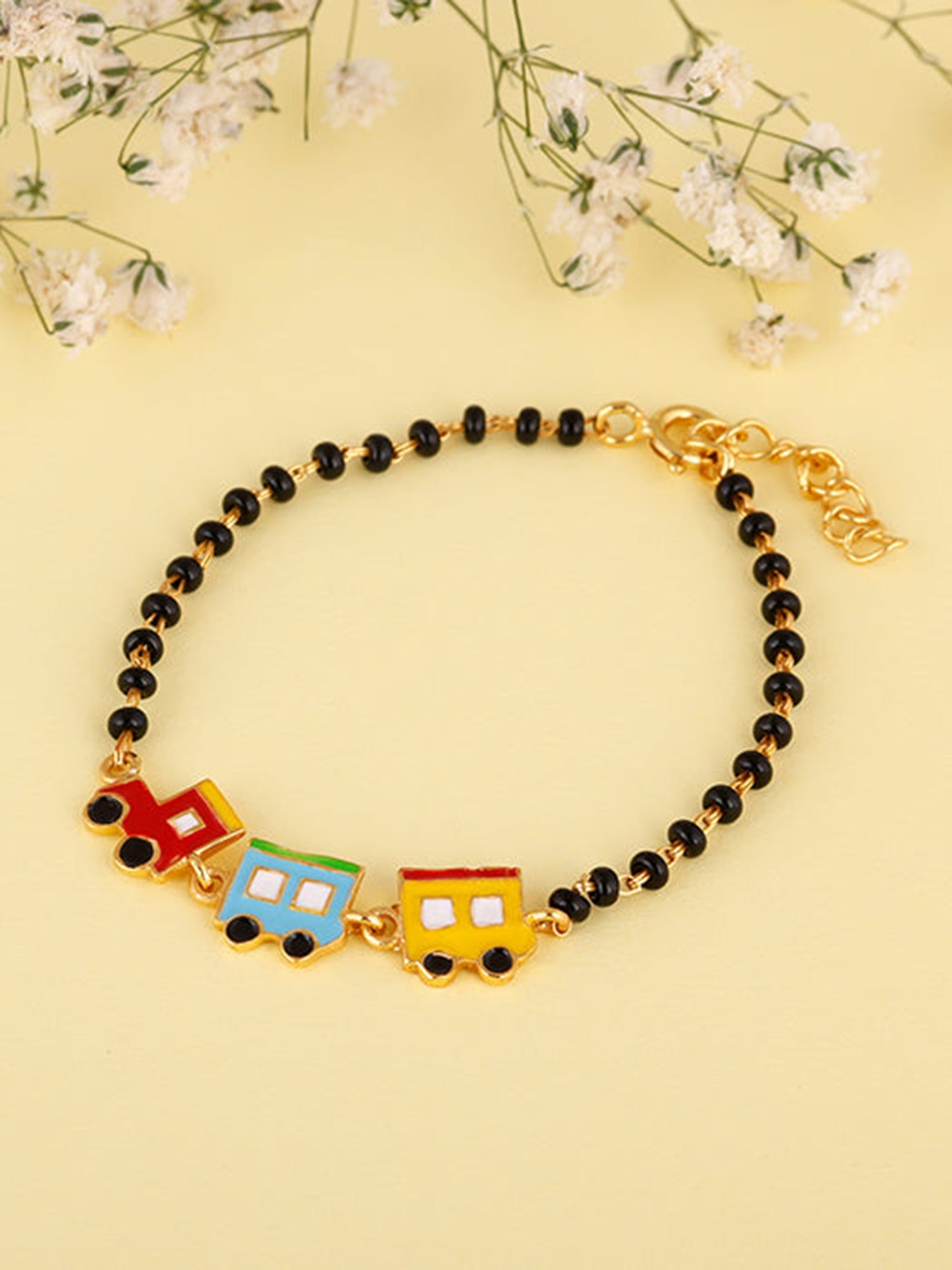 Golden Choo Choo Train Infant Bracelet (0-18 months)