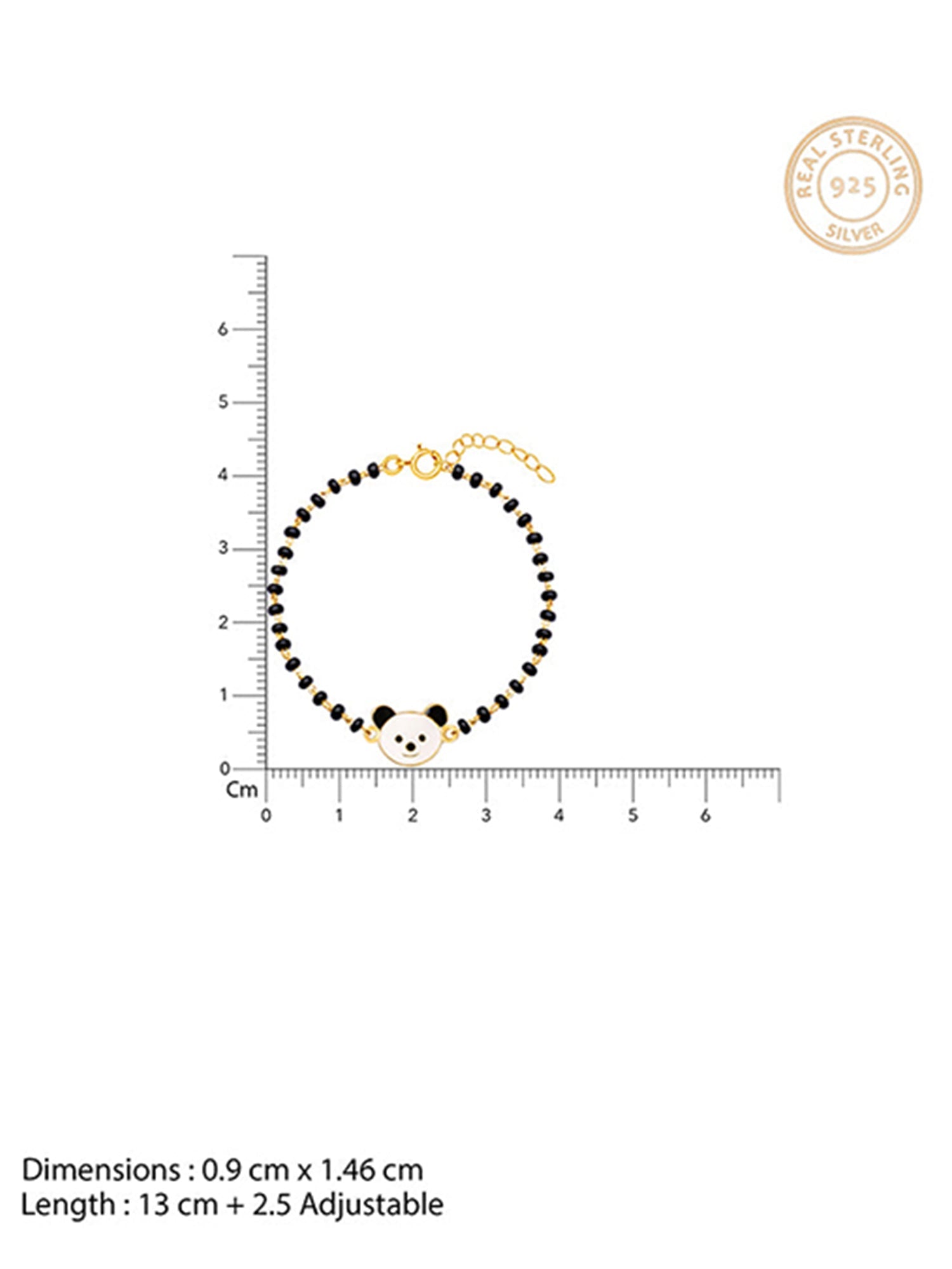 Golden Pan-Pan Infant Bracelet (0-18 months)