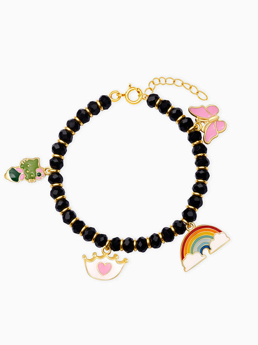 Golden Colourful Charm Infant Bracelet (0-18 months)