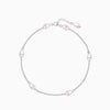 Silver Iridescent Pearl Bracelet