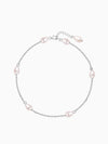 Silver Iridescent Pearl Bracelet