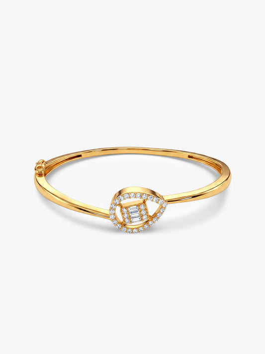 Golden Tear Drop Sparkly Zircon Bracelet