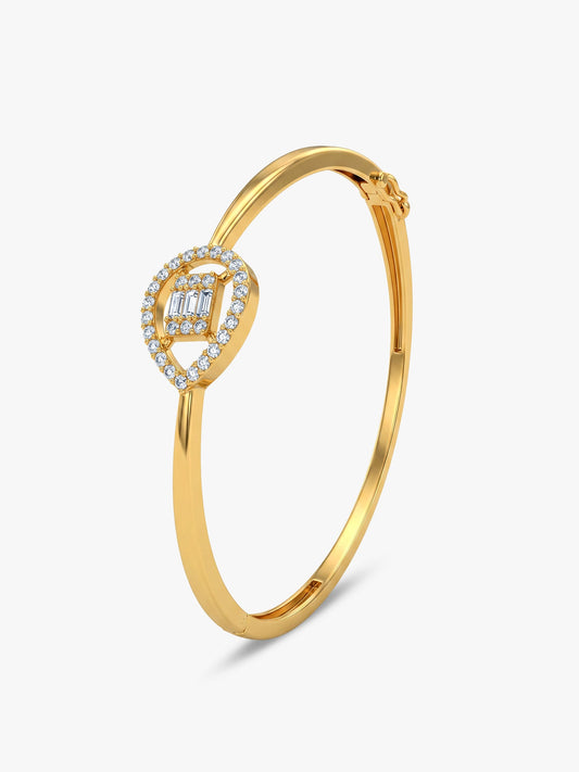 Golden Tear Drop Sparkly Zircon Bracelet