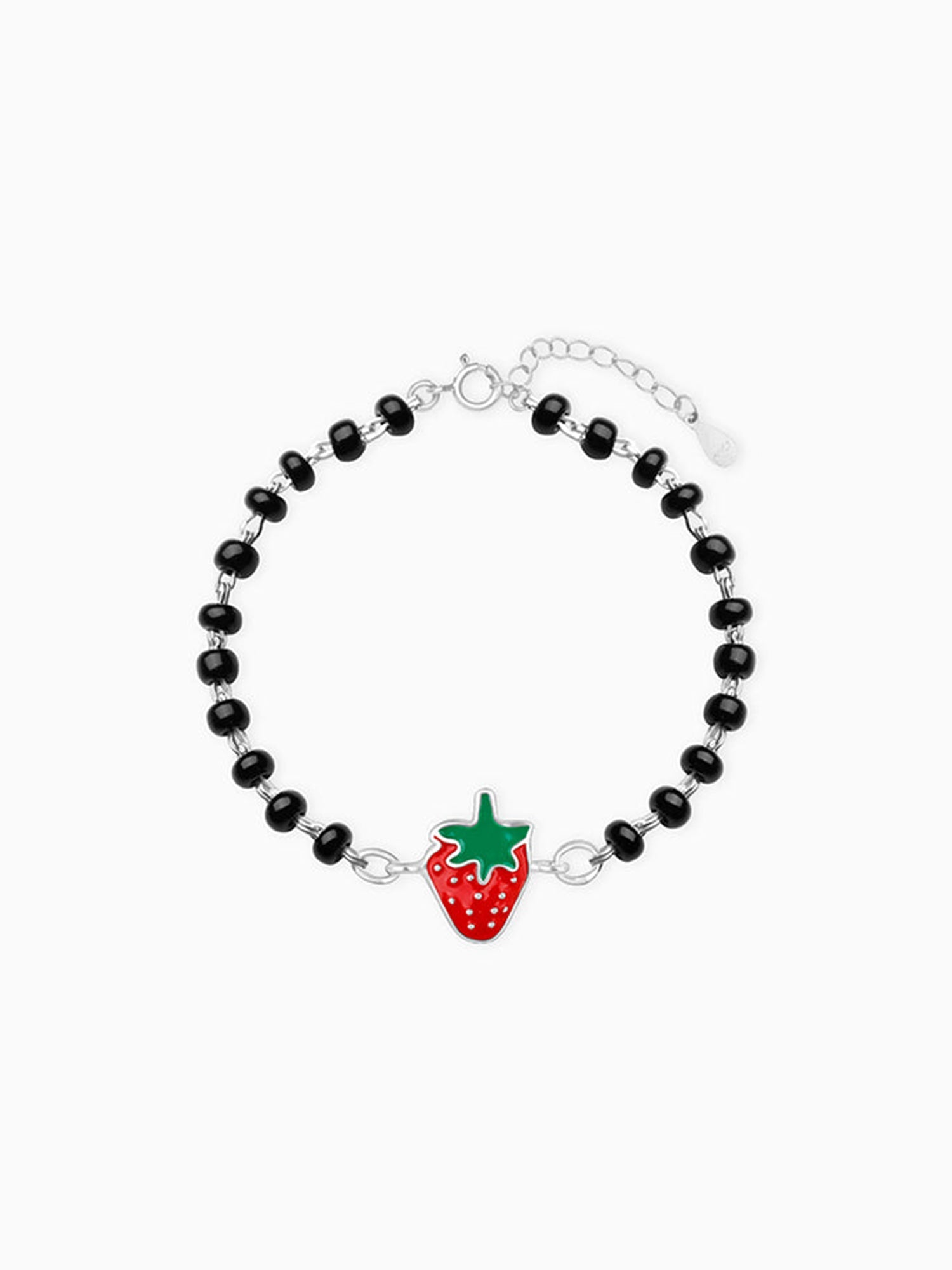 Silver Very Berry Strawberry Infant Bracelet (0-18 months)