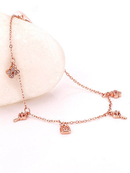 Rose Gold Secure Love Bracelet