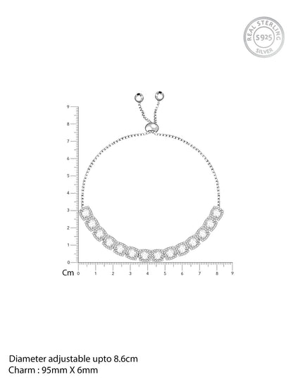 GIVA Classic Solitaire Bracelet