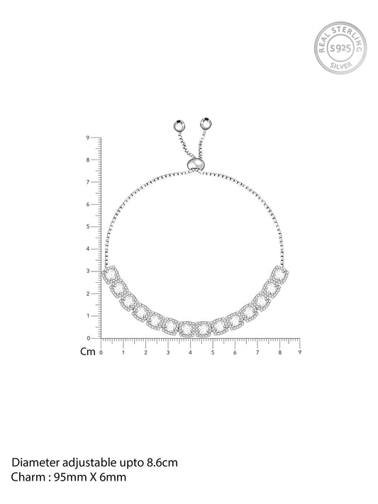 GIVA Classic Solitaire Bracelet