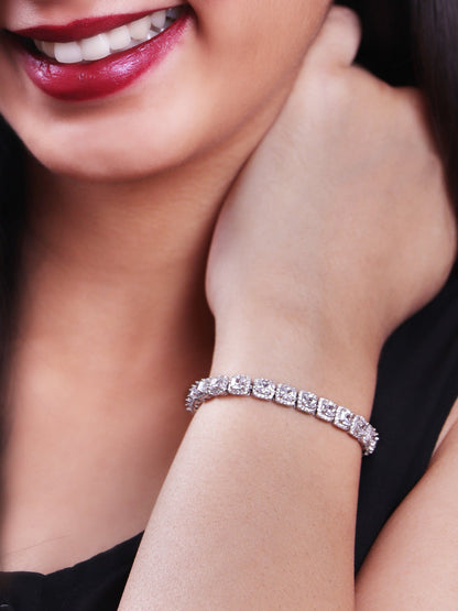 GIVA Classic Solitaire Bracelet