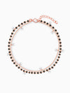 Rose Gold Dazzling Zircons Layered Mangalsutra Bracelet
