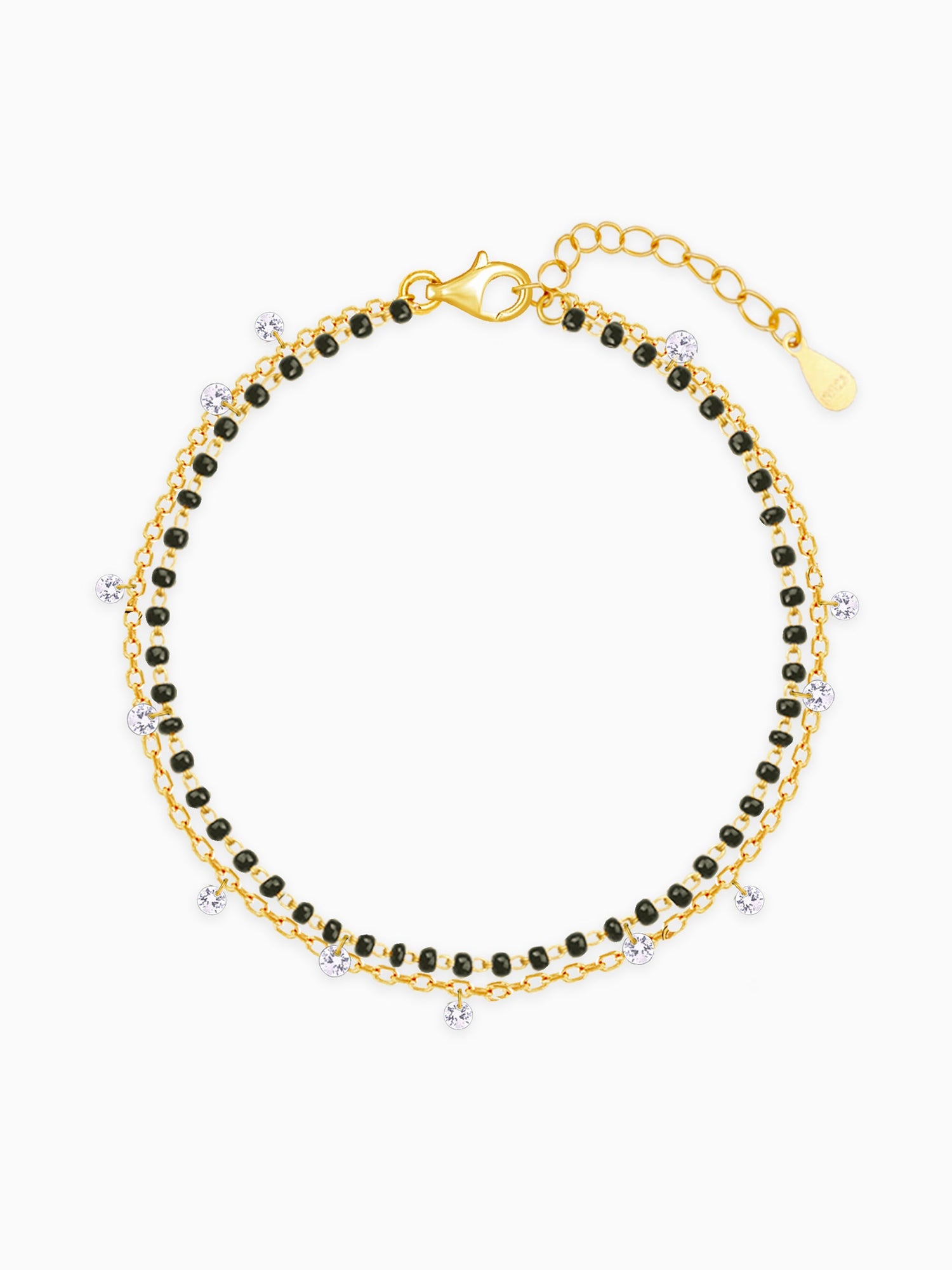 Golden Divine Dazzle Mangalsutra Bracelet