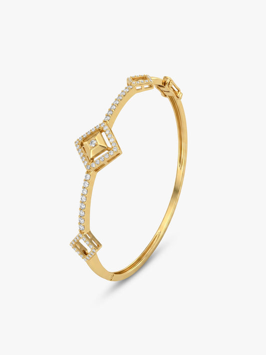 Kriti Sanon Golden Square Prism Signature Bracelet
