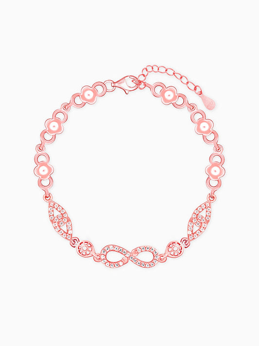 Rose Gold Infinity Romance Bracelet