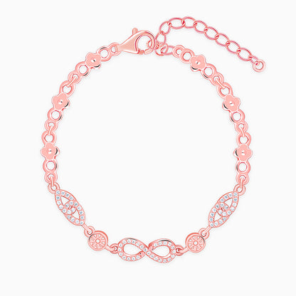 Rose Gold Forever Infinity Love Bracelet