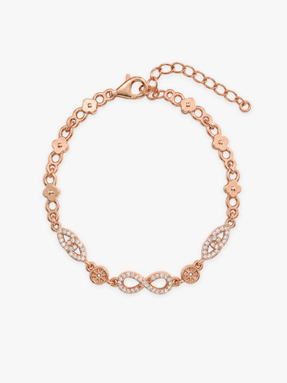 Rose Gold Forever Infinity Love Bracelet