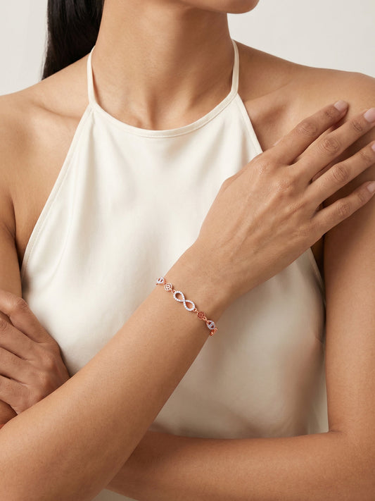Rose Gold Forever Infinity Love Bracelet