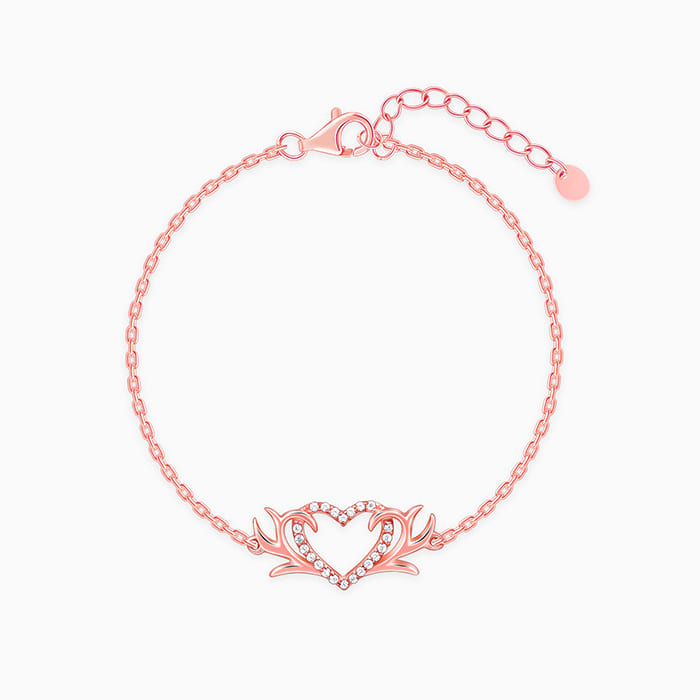 Rose Gold Intertwined In Love Bracelet - Image 1