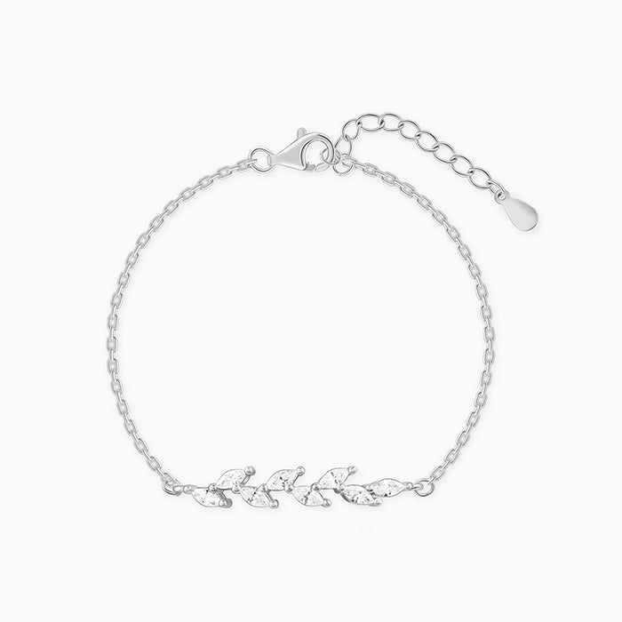 Save 32% on Elegant Silver Zircon Ferns Bracelet – Pure 925 Silver Save 32% on Elegant Silver Zircon Ferns Bracelet – Pure 925 Silver