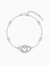 Kriti Sanon Silver Locked in Love Infinity Bracelet