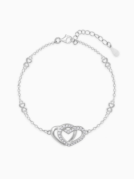 Kriti Sanon Silver Locked in Love Infinity Bracelet