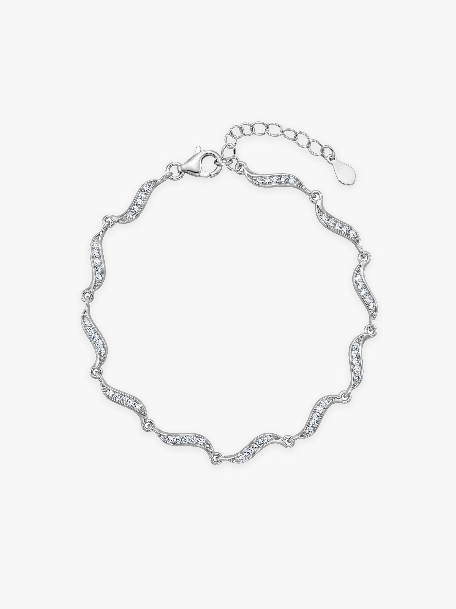 Kriti Sanon Silver Graceful Waves Bracelet