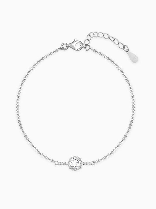 Silver Solitaire Sunshine Bracelet