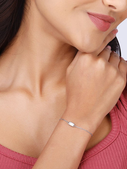 Silver Treasure Box Of Memories Baguette Bracelet