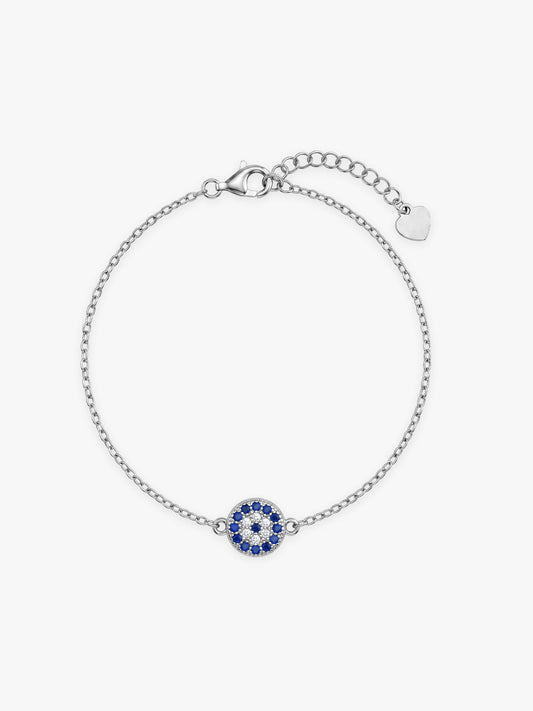 Silver Evil Eye Bracelet