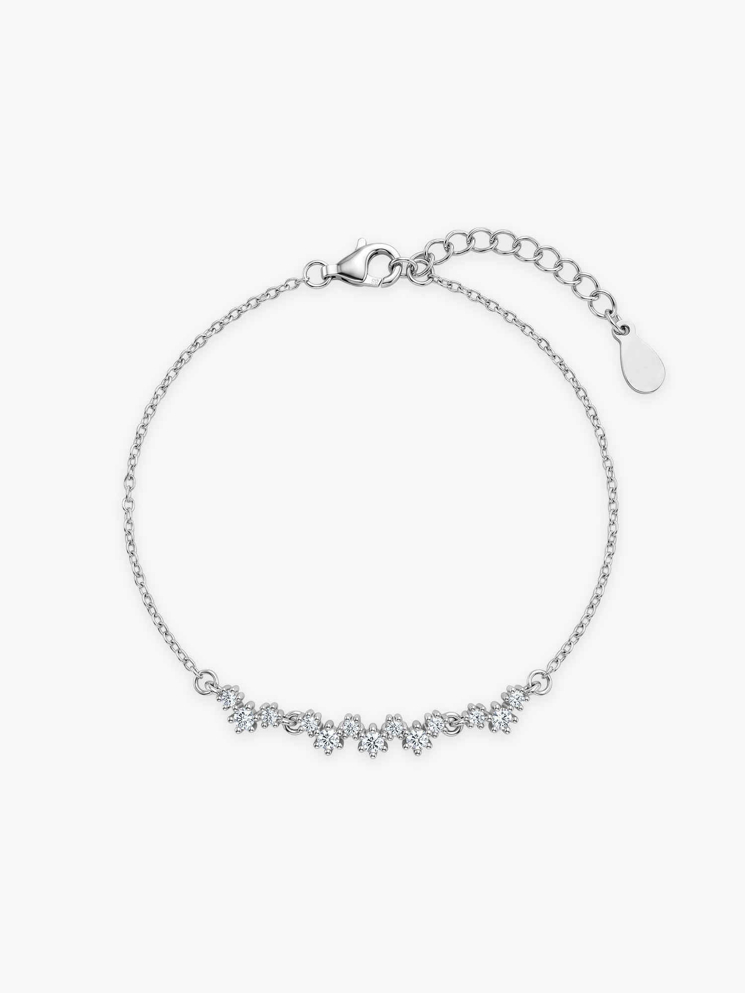 Silver Beautiful Glittering Bracelet