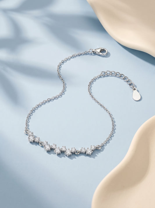 Silver Beautiful Glittering Bracelet