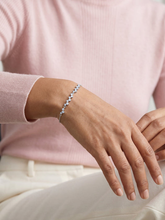 Silver Beautiful Glittering Bracelet