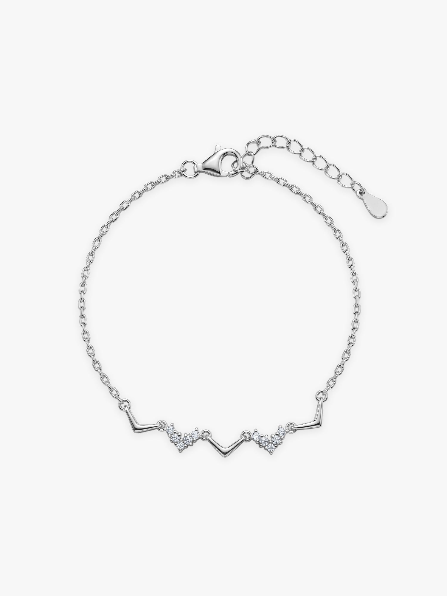 Silver Meandering Bracelet