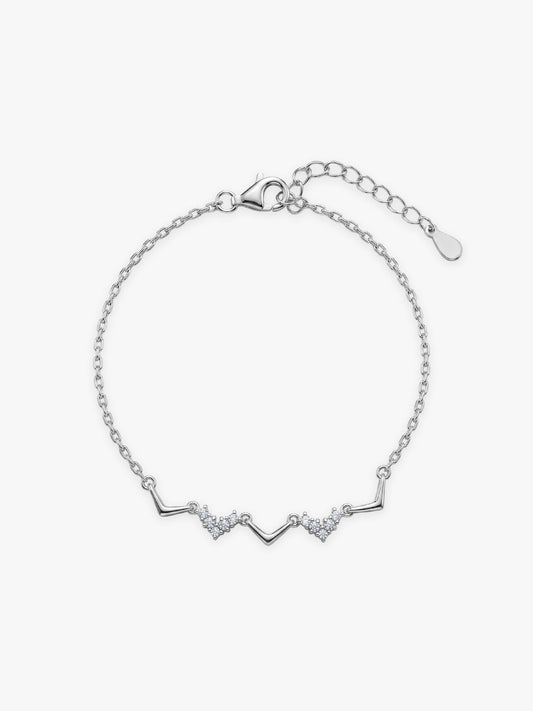 Silver Meandering Bracelet