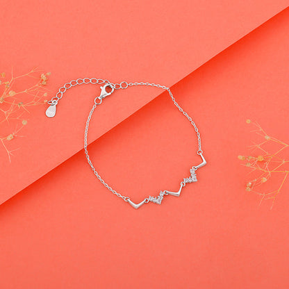 Silver Meandering Bracelet