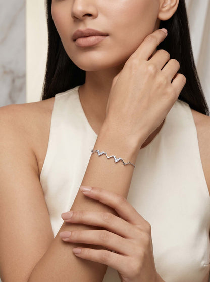 Silver Meandering Bracelet