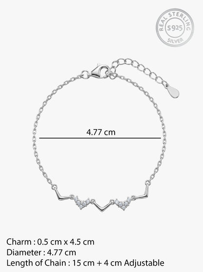 Silver Meandering Bracelet