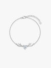 Silver Deer Heart Bracelet