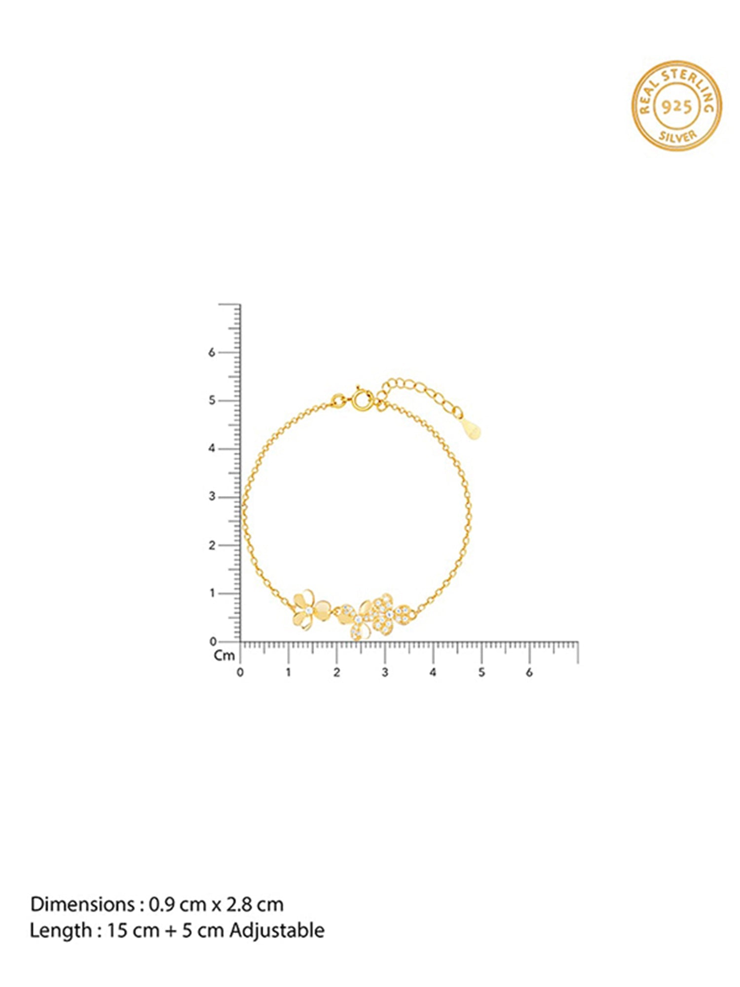 Golden Triple Sabine Bracelet