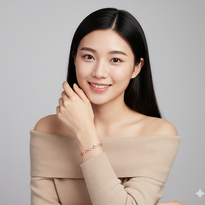 Rose Gold Interlocked Bracelet