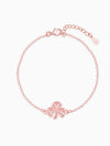 Rose Gold Brilliant Red Eyebright Trio Necklace